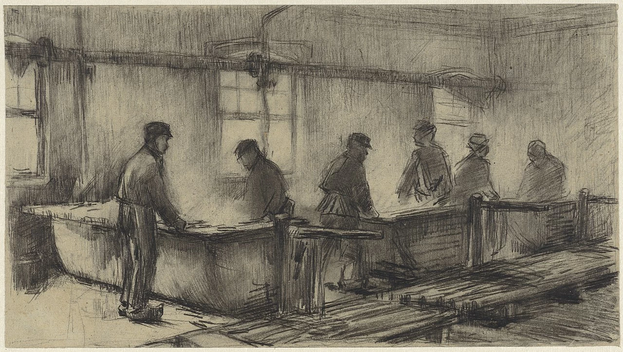 I raschietti nella tintoria del cotone - Rijksmuseum Amsterdam